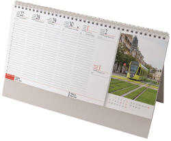 Realsystem Asztali naptár 320mmx155mm, Európa fehérlapok álló tartóval Realsystem 2027 (7961-99) - web24