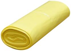 Szemeteszsák 110 liter 60 x 100 cm 10 db/tekercs sárga (48947) - web24
