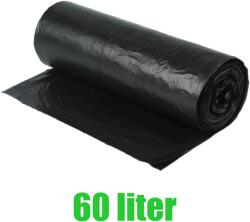 Szemeteszsák 60/65 liter 60 x 70 cm 20 db/tekercs fekete (43876) - web24