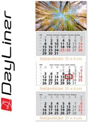 Dayliner Speditőr naptár 3 tömb, 3 hónap Maxi Classic 350 × 820 mm, fehér lapokkal Erdő Dayliner 2026 (DL6SP-3MACA-ER) - web24