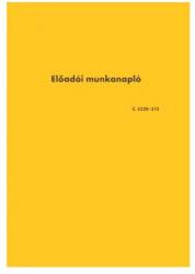 Bluering Előadói munkanapló A4, álló 20lapos füzet C. 5230-315 Bluering® (NYOMTC5230315) - web24
