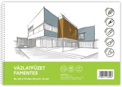 BLUERING Vázlatfüzet FAMENTES B/5 32 lap 120gr. Bluering (713062013) - web24