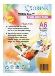 Orink Fotópapír Pp A6, S 260g. 20lap fényes Orink (P691260S20) (P691260S20) - web24