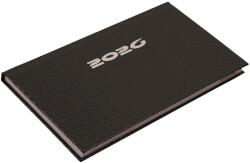 Realsystem Zsebnaptár fekvő Carbon, fehér lapokkal acél Realsystem 2026 (5711-81) - web24