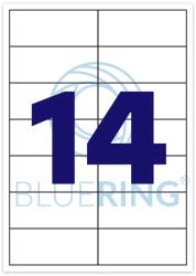 BLUERING Etikett címke, 105x42, 4mm, 100 lap, 14 címke/lap Bluering® (BRET119) - web24
