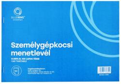 Bluering Személygépkocsi menetlevél 100lap, os tömb A4, fekvő D. GEPJ. 31 Bluering® (D.GEPJ.31) - web24