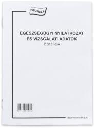 Nyomell Egészségügyi nyilatkozat és vizsgálati adatok 8 lapos füzet (C.3151-2/A) - web24