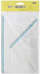 Educa Vonalzókészlet, háromszög 16 cm és 24cm, ( 45°/60° ) 2 db/bliszter Educa (000009819) - web24