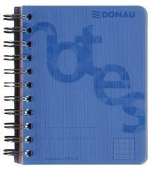Donau Spirálfüzet A/4 140 lap PP borító kék Donau kockás (1228401) - web24