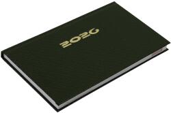 Realsystem Zsebnaptár fekvő Carbon, fehér lapokkal zöld Realsystem 2027 (5711-88) - web24