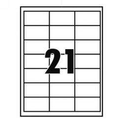  Etikett címke, 63, 5x38, 1mm, 100 lap, 21 címke/lap (8546) - web24