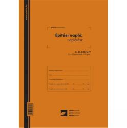 Nyomell Építési napló 25x3lapos +9 db 3lapos garnitúra B. ÉTI. 820/V (NYOMTBETI820UJ) - web24