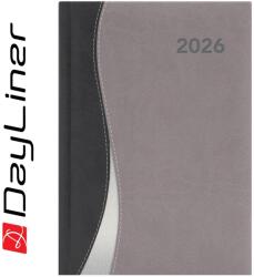Dayliner Határidőnapló Dubai A5 heti, fehér lapokkal fekete-szürke Dayliner 2026 (DL6AG-DUFA5HE-FS) - web24