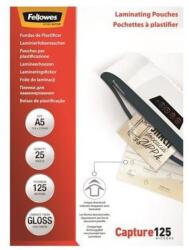 Fellowes Lamináló fólia, A5, 125 mikron, fényes, 25 db/doboz, Fellowes® (5396101) - web24