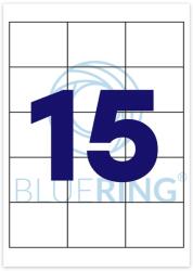 Bluering Etikett címke, 70x50, 8mm, 100 lap, 15 címke/lap Bluering® (BRET121) - web24