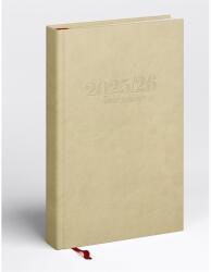 Realsystem Tanári határidőnapló A5, műbőr 150mmx210mm, fehér lapokkal drapp 2026/2027 Realsystem (5311-30) - web24