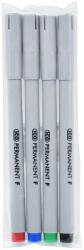  Rostirón, tűfilc permanent 0, 4mm, F tender, 4 klf. szín (9070049000) - web24