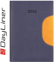 Dayliner Határidőnapló Memphis A5 napi, fehér lapokkal kék-sárga Dayliner 2026 (DL6AG-MEFA5NA-KS) - web24