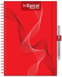 Dayliner Határidőnapló InSpiral A5 heti, fehér lapokkal piros-piros Dayliner 2026 (DL6AG-ISFA5HE-PP) - web24