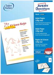 AVERY Fotópapír 210x297mm 120g 150 ív/doboz matt Avery fehér (2576-150) - web24