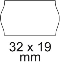  Árazószalag 32x19mm, stancolt 10 tekercs/csomag, fehér (ARAZ3219STA) - web24