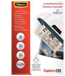 Fellowes Lamináló fólia, A4, 125 micron, fényes, 100 db/doboz, Fellowes® (5307407) - web24