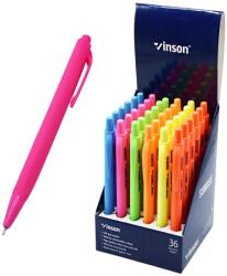 Vinson Golyóstoll nyomógombos 0, 7mm Vinson Sunrise P12C vegyes test (P12C) - web24