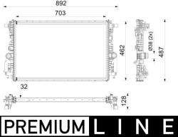 MAHLE Radiator, racire motor MAHLE CR 2775 000P (CR 2775 000P)