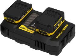 Stanley FatMax V20 Két portos töltő + USB port (SFMCB24)