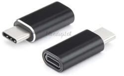 Haffner USB Type-C - Lightning adapter - fekete