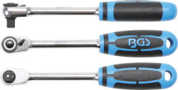 BGS technic Clichet reversibil cu cap mic, antrenare 3/8", dantura fina, BGS 611 (B-611)