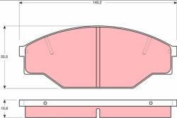 TRW Set placute frana TRW GDB1181 (GDB1181)