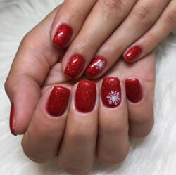  Gél Lakk - DN174 - Csillámló vérnarancs - Zselé lakk