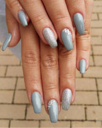  Gél Lakk - DN057 - Gyöngyház ezüst - Zselé lakk