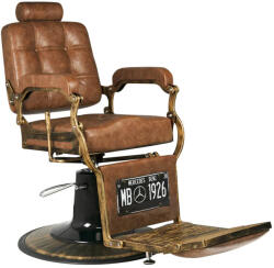  Barber Szék GGabbiano Boss Old Leather , világosbarna