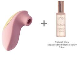 Natural Glow Babes Glow BLUSH Prémium kategóriás akkumulátoros, vízálló, léghullámos, csiklóizgató luxus vibrátor, 100% bőrbarát szilikon (NG-SW0003PK)