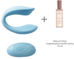 Natural Glow Babes Glow SKY páros vibrátor, szuperhalk, 10 fokozattal, 100% bőrbarát szilikonnal, hajlítható, távirányítóval AJÁNDÉK sikosítóval (NG-SW0002BL)