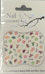  Köröm Matrica Lepkék/Virágok (y239)