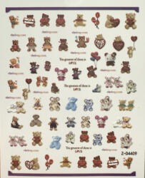  Ötapadós körömmatrica (ZD4409)