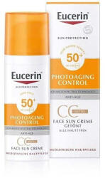 Eucerin Sun Photoaging Control Színezett napozó krém arcra medium spF50+