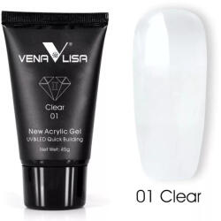  Venalisa Új Acryl Gél/Poly Gél 01 Clear/ Átlátszó 45G (New01)