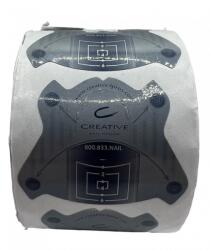 Műköröm sablon szárnyas szürke 500DB (3213)