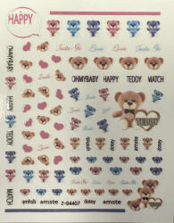  Ötapadós körömmatrica (ZD4407)