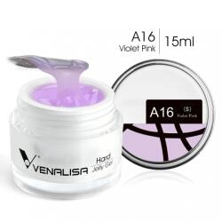  Venalisa Jelly műköröm építő zselé /Builder Gel - A16 Violet Pink 15ml (a16)