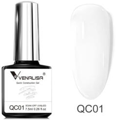 VENALISA Gyors Építő Ecsetes Gél QC gél Fehér (qc01)
