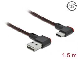 Delock 85282 USB kábel USB 2.0 1, 5 M USB A USB C Fekete (85282)