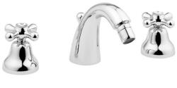 Bugnatese 25BR Bugnatese Old'800 3 üléses bidet csaptelep kifolyóval bronz színben