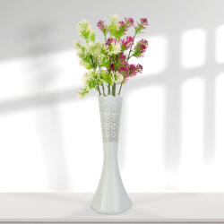  Váza - lézervágott - fehér - 40 cm (G11876)