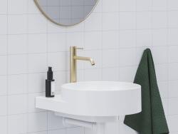 RAVAK X070616 Espirit álló mosdócsaptelep 250 mm leeresztő nélkül ES 14.60GLB, Gold Brushed (X070616)