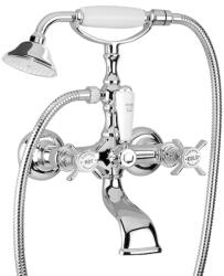 Bugnatese 800NIL Bugnatese Princeton Kádcsaptelep szettel zuhanytartó nélkül fényes nikkel színben